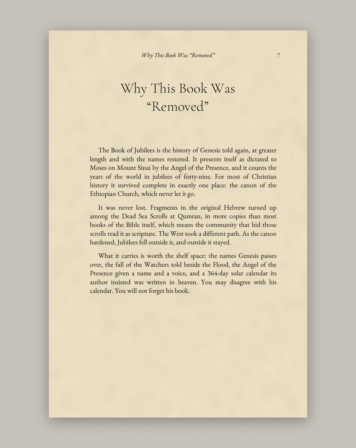 Introduction: Why This Book Was Removed, first page as printed